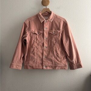 rag & bone Max Pink Corduroy Trucker Jacket